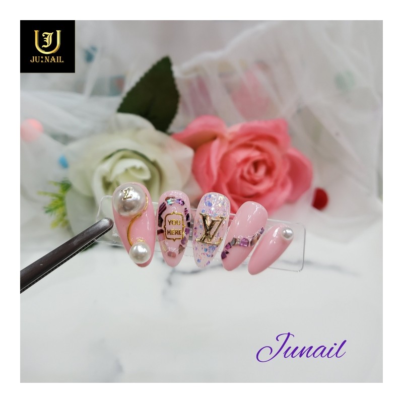 ⚪Louis Pearl Art Handmade Nail Tips✨ - Short Round Square
