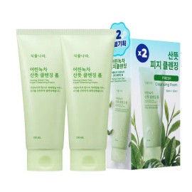plant kingdom [Moist, slightly acidic] Botanara Refreshing Foam Single/Double Plan 3489757 Young Green Tea Cleansing Foam 150ml / [촉촉약산성] 식물나라 산뜻 폼 단품/더블기획 3489757 어린녹차 클렌징폼 150ml