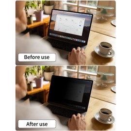 Seorsok 14 Inch 16:10 360°Laptop Privacy Screen Protector,Anti Peeping and Anti Blue Light Laptop Privacy Shield Compatible with All 14" Laptops with 16:10,Reduce Eye Strain & Eye Protection