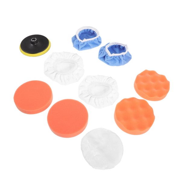 IWOWHERO 10pc Car Polisher Accessories Kit Car Buffing Pads Set