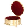 Metal Jewelry Box Innovative Light Luxury Shell Flower Round Trinket