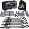 JACO Heavy Duty Ratchet Straps - 1.6 inch x 8