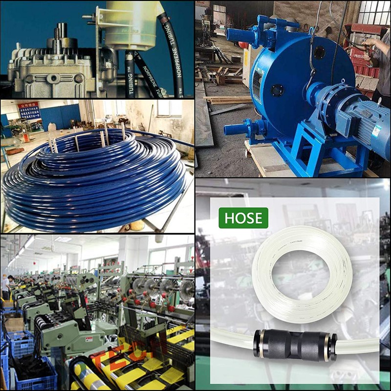 HAXIHA Pneumatic Hose Clear 10 mm OD 6.5 mm ID