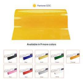 iVyne, Rollo de vinilo de transferencia de calor HTV, hojas de vinilo para planchar para Cricut, vinilo de prensa de calor para camisetas, gorras y proyectos de manualidades, rollo de vinilo blanco