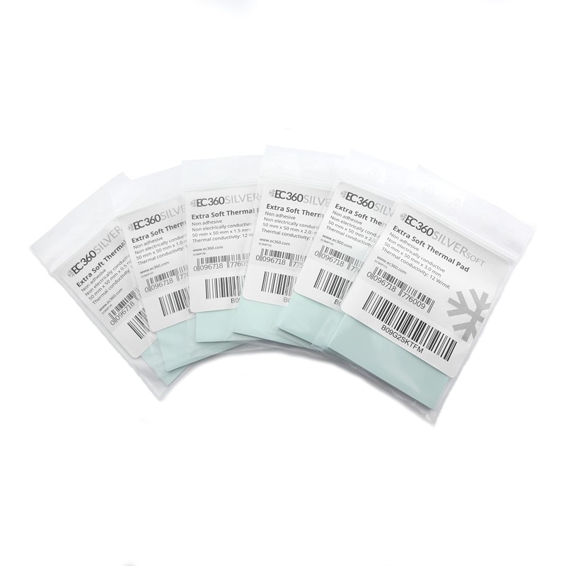 EC360® Silver Soft 12W/mK Thermal Pad 50 x 50 x