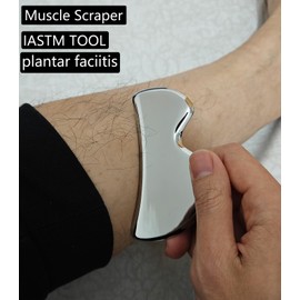 GYX COELE 4 in 1 Muscle Scraper Stainless Steel Gua Sha Massage Tool Set with Bag,IASTM Scraping Tools for Muscle Treatment