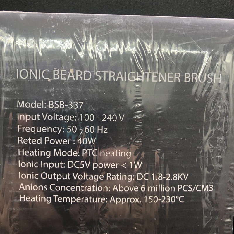 Rapid Beard Beard Straightener For Men Ionic Fast Heated Straightening