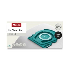 Miele HyClean Air TU Vacuum Cleaner Bags for Miele Guard L1 Vacuum Cleaners, Performance Pack of 16 Vacuum Bags and 1 SF-HA 50 HEPA AirClean Filter – 12909910