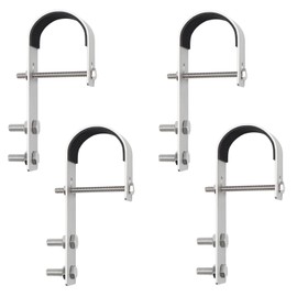 Globooluek Solar Panel Hooks Stainless Steel Solar Panel Holder Brackets for Balcony Solar Panels Hooks (4)