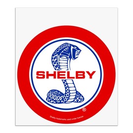 GRAPHICS & MORE Shelby Cobra Patriotic Logo Automotive Car Window Locker Circle Bumper Sticker
