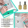 Jarshtime Glass Grinder Bits 4 PCS Diamond Stained Glass Grinding