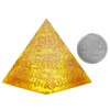 Mookaitedecor Quartz Crystal Healing Crystal Quartz Pyramid with Yellow Colour