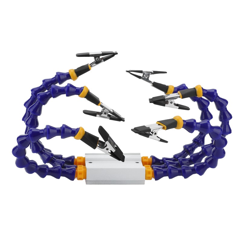 Soldering Helping Hands ABS Flexible Arm Aluminum Alloy Base Third