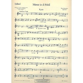 Messe in d-Moll: CWV 91. female choir (SMezA), 2 soloists (soprano/alto) and organ, strings ad libitum.