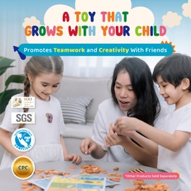 Cre8brick Mini Bricks Building Block Toy Construction Set for Kids 6+ Years Old to Build Logical & Creative Thinking - STEM Expansion kit | Tiny AC Brick Red - 50pcs