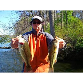 7" RF Glider Glide Bait Bass Musky Striper Fishing Big Lure Multi Jointed Shad Trout Kits Slow Sinking (Clear Lake Hitch Injured)