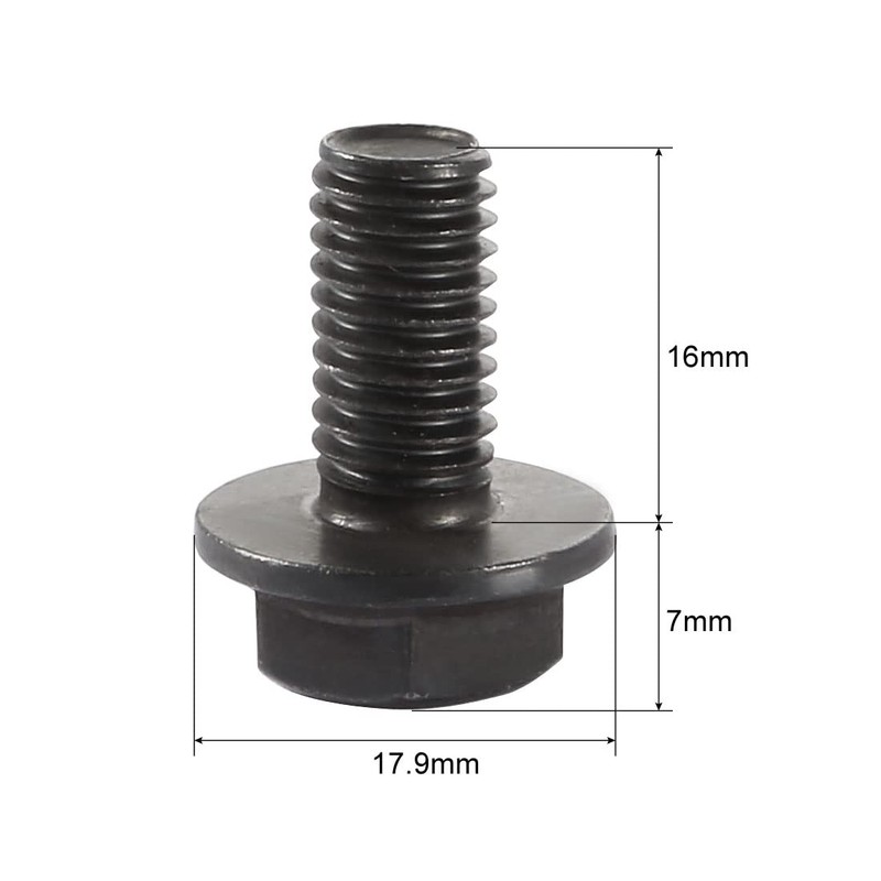 sourcingmap Reverse Thread Screws 8mm for 255 Cut Off Machine