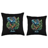 Aruba Colorful Iguana Throw Pillow