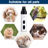 Pet Nail Grinder, Quiet Electric Nail Clipper with USB Rechargeable