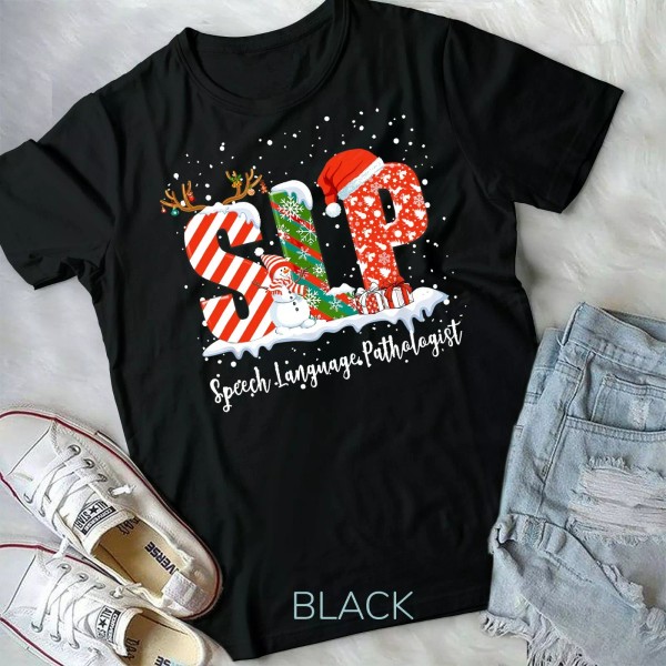 G5000 Funny SLP Speech Language Pathologist Santa Christmas Pajama Unisex