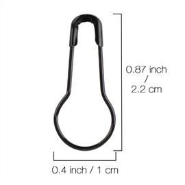 La Tartelette 500 Pcs 0.8" Safety Pins/Metal Gourd Pins - DIY Home Accessories (White)