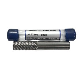 Morse 1/2" Carbide Burr Double Cut 1/2" Shank No End Cut USA