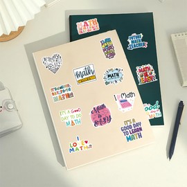 Math Stickers 50PCS Aesthetic Algebra Geometry Symbols Decals for Laptop Water Bottle Journal DIY Decor Pack for Teens Adults Math Lovers Personalization
