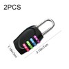 qiangXINGYai 2 Pcs 4 Digit Padlocks Resettable Combo Locks Weatherproof