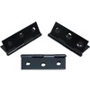 Bxian 16PCS 1.75x1.3 inch Black Stainless Steel Folding Butt Hinge