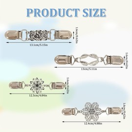 6PCS Sweater Clips, Dress Cinch Clips, Waist Cincher Clip for Stylish Outfits, Clothing Cinch Clip, Cardigan Clips to Hold Sweater Together