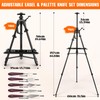 Adjustable Artist Easel - 19.69" to 61.8", Portable Folding Tabletop