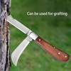 STOUCLA Grafting tool, foldable, multifunctional double blade grafting garden tool