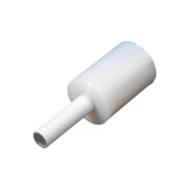 Mini Rollo De Emplaye, con mango tipo maraca, Playo, Strech Film (Paquete de 1 pieza) | 70x5"x1300ft | Calibre 70 | Ancho 5" (12.7cm) | Longitud 1300ft (396M) Aplicación Manual | Plásticos El Prado