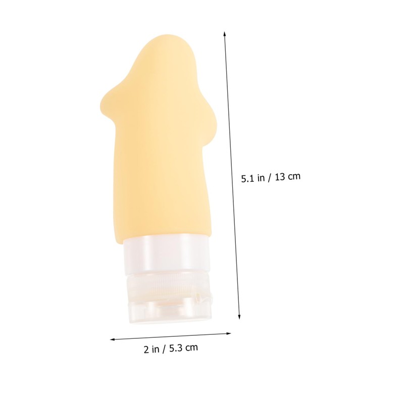 Baluue 4pcs Travel Refillable Toiletry Bottles Leak Travel Shampoo Containers