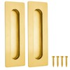 Malimali 7 Inch Large Recessed Finger Flush Pulls for Barn