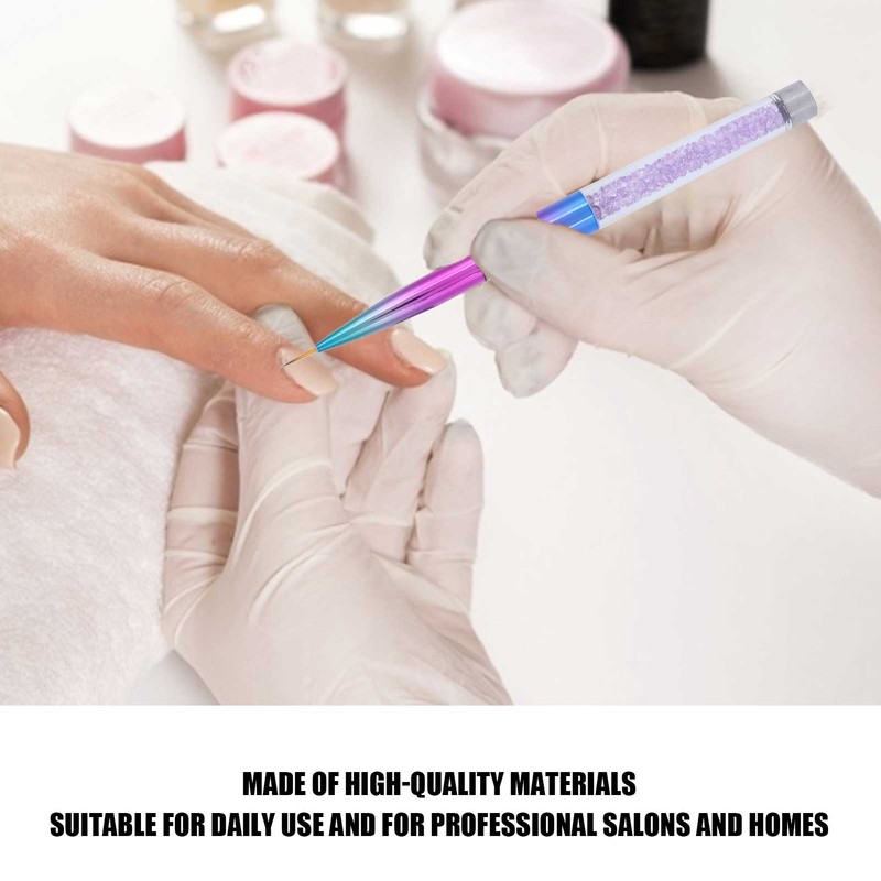 3Pcs Nail Liner Brush Lid Gradient UV Gel Pattern Drawing