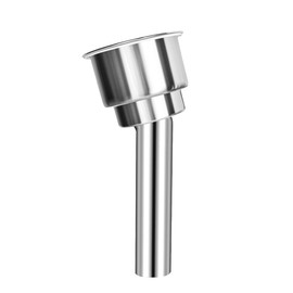 316 Stainless Steel Boat Cup Holder,Portable Cup Holder,15 Degree Outrigger Cup Holder,Flush Mount Resistant Cup Insert,Stainless Steel Mount Outrigger Rod(Cannot be Used as Fishing Rod Bracket)