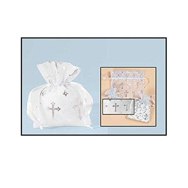 Cross Organza Gft Bag-Sml 50pk