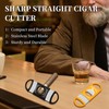 CLZOONG Cigar Cutter Guillotine, Metal Cut Sharp Double Blade Cut