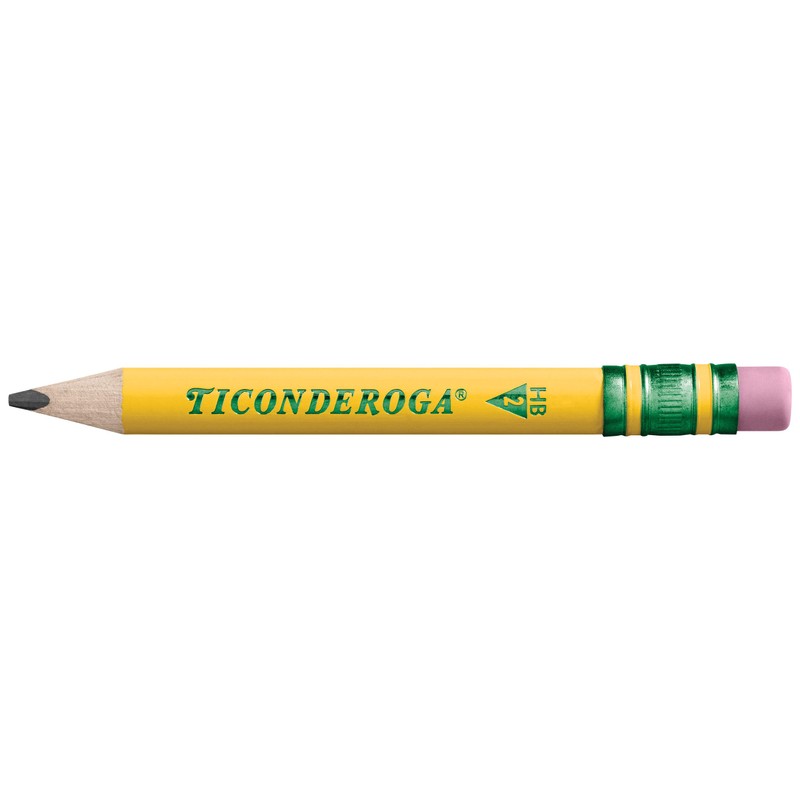 Ticonderoga My First Short Triangular Wood-Cased Pencils, #2 HB Soft,