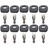 10 Pack Keys for Kubota Mini Excavator, Backhoe, Skid Steer,