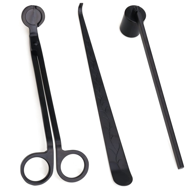 Noneea 3 in 1 Candle Accessory Set,Candle Care Kit,Candle Wick