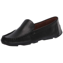 Aerosoles Women's Bleeker Loafer Flat, Black Leather, 9.5 Wide