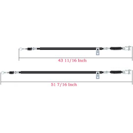 Huskey Brake Cable Set for Yamaha G8,G14,G16,G19 Golf Carts Driver & Passenger Side