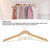 Wedding Hanger Anti Slip Wooden Clothes Hanger Iron Clothing Hanger