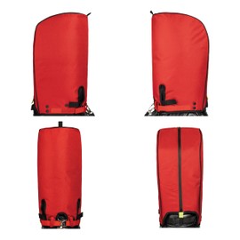 SANDIAN, Golf Bag Rain Hood Cover V3 Cape, Upgraded Version Color Hood3, Padded Club Protection, Heavy Duty All Weather Resistant, One Size Fits Most Stand Carry Cart Tour Bags [Red Color]