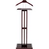 Proman Products VL16220 Freestanding Wardrobe Wooden Valet Stand Rack with