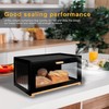 MinBoo Bread Box for Kitchen Counter, Large Bamboo Bread Storage