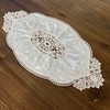Mausouca Retro French Oval Doilies, Elegant velvet placemats Vase mats