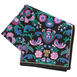 [ANNA SUI] Anna Sui 109024-0005-01 Printed Handkerchief, Arabesque Pattern (Pink) [100% Cotton] Women's Ladies, Approx. 19.7 inches (50 cm), Pink